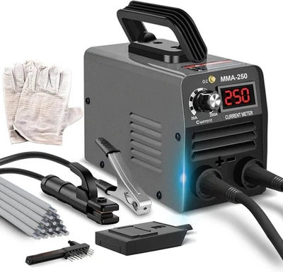Portable Stick Welder 110V 250A ARC Machine with Rods Gloves & Accessories - Image 1 of 4