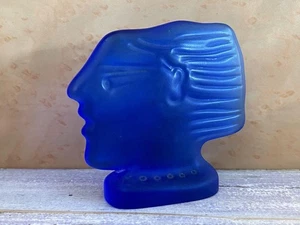 Daum France Glass Dome Figurine Used 3.54" Diameter with Slight Bottom Scratch - Picture 1 of 4