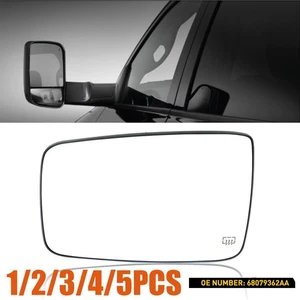 For 1500 Ram 2011-2018 Ram 2500 Driver Side Heated New Mirror Glass 2011-221-5X - Picture 1 of 11