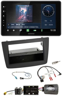 Kenwood Lenkrad Bluetooth USB DAB Autoradio für Alfa Mito 955 2014-2018 schwarz - Bild 1 von 4