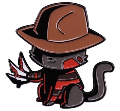 Freddy Krueger Nightmare Horror Film Movie Classic Costume Hat Sweater Blood Pin - Image 1 of 4