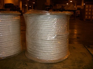 9/16" x 1200' Double Braid cable pulling rope w/ 6" eyes on each end - Picture 1 of 1