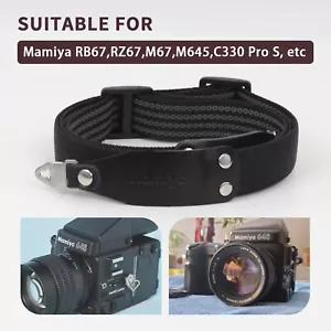 Tracolla collo fotocamera per Mamiya RB67 RZ67 M67 M645 C330 C220 con alette - Foto 1 di 8