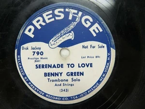 Benny Green - PERSTIGE 790 - TROMBONE - Serenade to Love - Picture 1 of 2