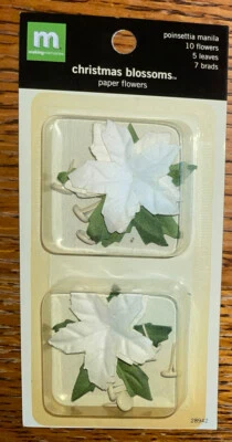 Libro de recortes RARO para hacer recuerdos de Navidad flor de flor de pascua manilla Foto 1 de 4