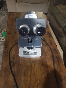 Microscope American Optical One-Ten MicroStar Dual Head w/4 Objectives - Picture 1 of 9