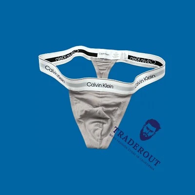 Calvin Klein CK mens Beige modern cotton G-string thong underwear S M L XL - Image 1 of 4