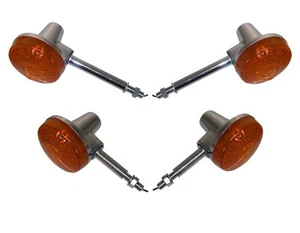 Indicators Complete Set of 4 Front & Rear For Suzuki TS 185 1976-1978 - Picture 1 of 3