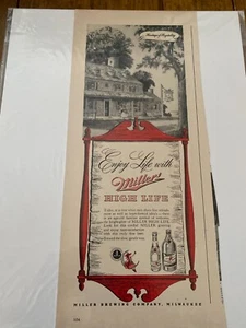 Vintage 1943 Miller High Life Colonial Taverne ad - Bild 1 von 1