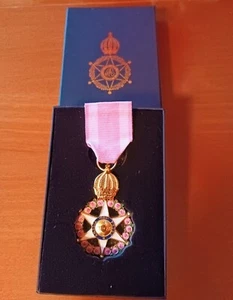 MEDALLA DE CABALLERO - LA ORDEN IMPERIAL DE LA ROSA - IMPERIO DE BRASIL - Imagen 1 de 7