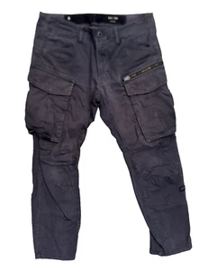 G-Star Cargos ROVIC ZIP 3D TAPERED PANT Grey Premium Micro Stretch Twill W34 L29 - Picture 1 of 7