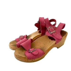 Hanna Andersson girls wooden sandal clogs EU 36 - Picture 1 of 5