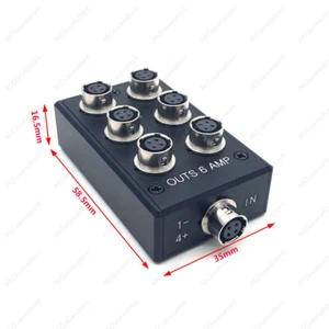 Sound Devices 633 688 Zoom F8/F4 Hirose 4 pin power outs 6 AMP Distributor Box - Picture 1 of 11