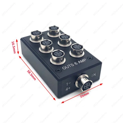 Sound Devices 633 688 Zoom F8/F4 Hirose 4 pin power outs 6 AMP Distributor Box - Image 1 of 4