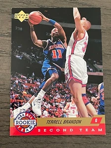 1992-93 Upper Deck All Rookie Team Terrell Brandon #AR7 Cleveland Cavaliers (A) - Picture 1 of 3