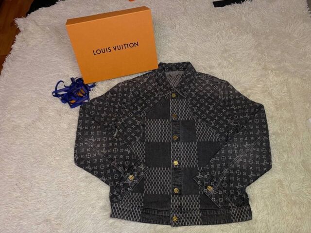Louis Vuitton Monogram Denim Jacket Virgil Abloh Size 50 （100% authentic）