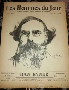 CARICATURE LES HOMMES DU JOUR N°242 1912 HAN RYNER PAR RAIETER ANARCHIE - Picture 1 of 1