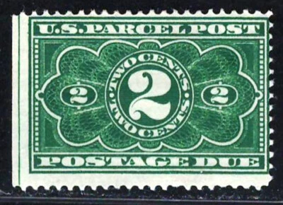UNITED STATES 1913 Very Fine MH Parsel Post Postage Due Stamp Scott # JQ2 - Image 1 of 2