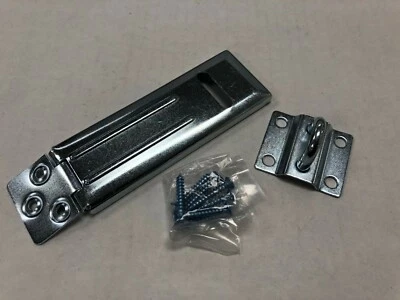 NU-SET Flat Safety Hasp Hardened Steel Single Hinge 4-1/2"