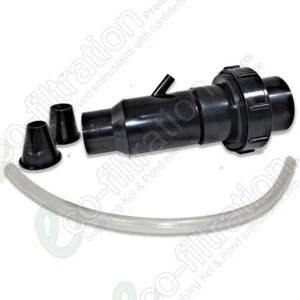 SCHWARZ 2"/56 MM ABNEHMBARE VENTURI KOI AQUA-JET BELÜFTER FISCHTEICHMONTAGE - Bild 1 von 2