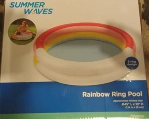summer waves pool - 2 ring 45" x 10" kids 2+ pool BRAND NEW! - Picture 1 of 4