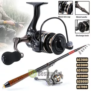 High Speed Freshwater Saltwater Metal Spinning Fishing Reel Large Sea Fish Reels - Picture 1 of 55