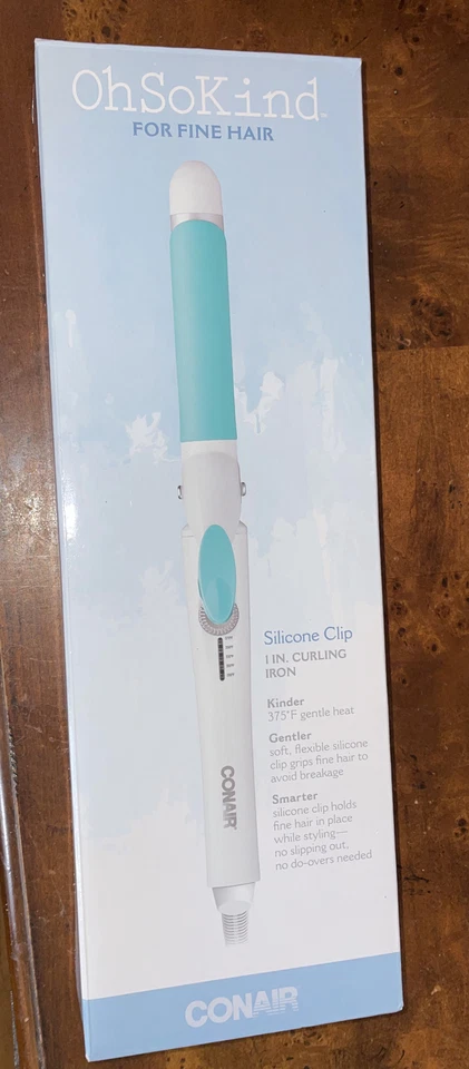 Conair Ohsokind for Fine Hair Curling Iron 1" With Silicone Clip