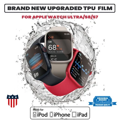 For Apple IWatch Ultra 2/1 Premium Flexible TPU Film Screen Protector 41/45/49mm - Image 1 of 4