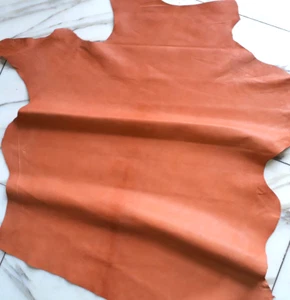 LEDER TIP 30095-K, Lederreste, 1 Lederhaut, aprikot nappa - Bild 1 von 1