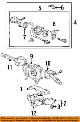 Coluna de direção usada serve: 2002 Acura Tl Floor Shift 3.2L Type-S Grau A - Imagem 1 de 2