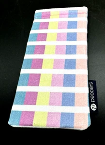 Occhiali da lettura Peepers Squeeze Spring Chiusura senza graffi custodia morbida 3,5"" X 7"" NUOVI - Foto 1 di 3
