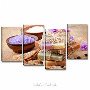 Benessere zen sapone QUADRI MODERNI 152x78 cm STAMPE TELA ARREDAMENTO BAGNO SPA - Foto 1 di 1