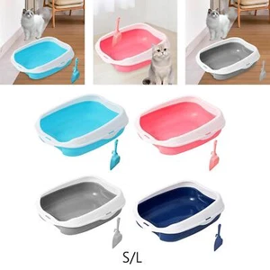 Katzenstreubox halbgeschlossen Katzensandkasten für Indoor Katzen Kaninchen kleine Haustiere - Bild 1 von 14