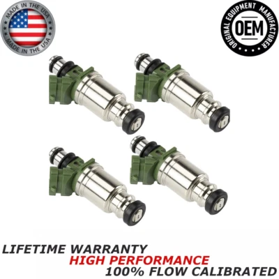 NUEVO x4 INYECTORES DE COMBUSTIBLE DENSO PARA 96-2000 Toyota RAV4 2.0L I4 California Emisiones Foto 1 de 4