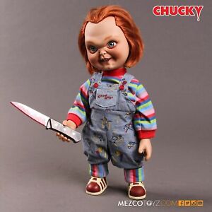 Dzieci Play Evil Face Chucky Talking 15" Mega Scale Lalka Mezco MDS Horror 