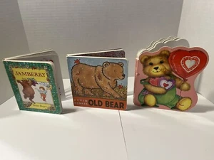 Lot Of 3 Children’s Board Books Of Bears- Jam berry, Old Bear& Corduroy. - Imagen 1 de 8