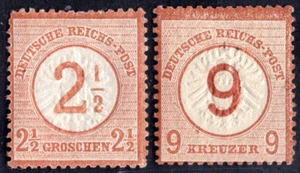 GERMANY 1874 SCOTT #27-28 MINT HINGED - Picture 1 of 2