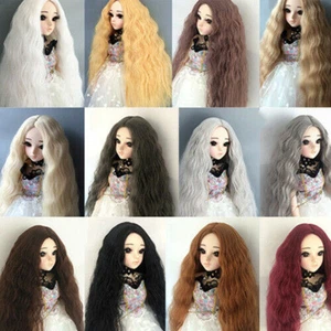BJD Puppe Perücke Für 1/3 1/6 1/8 Mädchen Puppen Kugelgelenke Puppe DIY Zubehör - Bild 1 von 36
