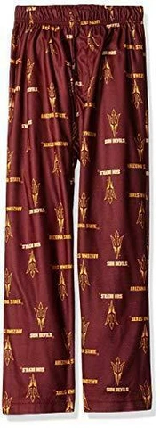 NCAA Boys SleepwearPrint Pants Arizona State Sun Devils-Maroon, Kids Small(4) Cover