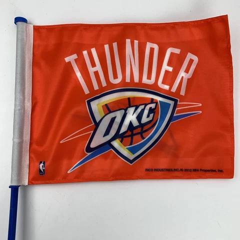 OKC Oklahoma Thunder Basketball Car Flag 2012 Cover