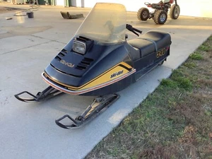 1977 Ski Doo Olympique 340 Snowmobile SLED Poster 24 X 24 Inch SWEET! - Picture 1 of 2