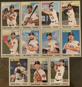(82) 2019 TOPPS HERITAGE BASEBALL HOUSTON ASTROS