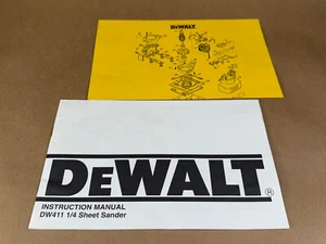 Dewalt Owner's Instruction Manual DW411 1/4 Sheet Sander - Parts Diagram - Picture 1 of 4
