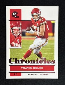 Tarjeta de fútbol americano 2021 Panini Chronicles Travis Kelce #56 verde azulado Kansas City Chiefs - Imagen 1 de 2