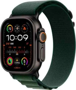 Apple Watch Ultra 2 GPS + Cellular 49mm Titanium Case Dark Green Alpine Loop - L - Picture 1 of 5