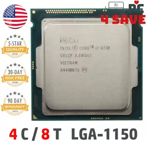 Intel 4th Gen Core i7-4790 SR1QF 3.60GHz (Turbo 4.00GHz) 8M 4-Core LGA-1150 CPU - Picture 1 of 1