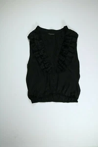 Womens Twenty One Black Sheer Sleeveless Top Small S EUC - Picture 1 of 5