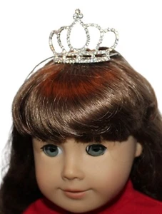 Metal Rhinestone Jeweled "Crown" Tiara fits 18" American Girl Size Doll Princess - Picture 1 of 4