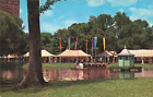 Boston MA Massachusetts, The Arts Festival, Tents Swan Boat, Vintage Postcard