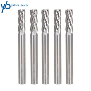 5 Pcs 1/4" 4 Flute 2-1/2" Overall Length 3/4" Length Of Cut Carbide End Mill US - Picture 1 of 12